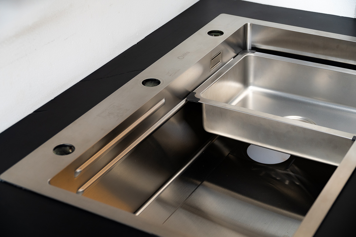 Chậu rửa chén 1 hố kèm khay HITA HDS7546T 75x46cm